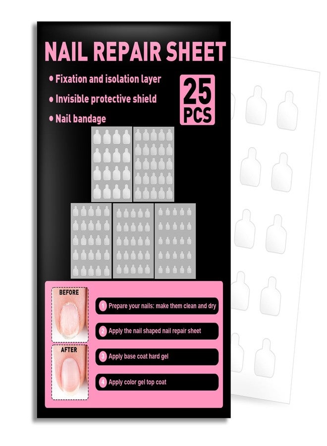 TRESSON Nail Repair Patches for Damaged Nails - 580 Units Pre-cut Nail Repair for Fixation& isolationlayer, Recovery Protective layer for Acrylic Various Sizes Easy to Use and InvisibleInstant - Image 1
